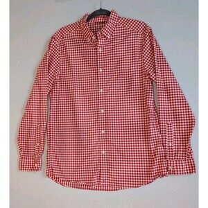 Vineyard Vines On-The-Go Performance Shirt Men’s M Red White Gingham Cool OTG